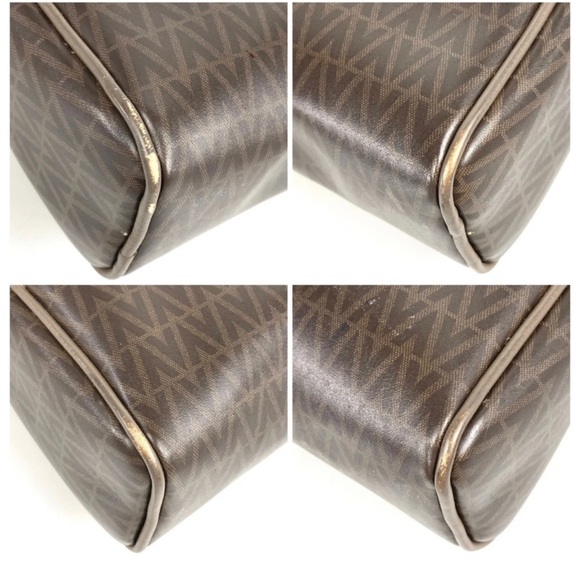 MARIO VALENTINO Vintage Authentic Brown PVC Leather Small Crossbody Bag - Picture 6 of 10